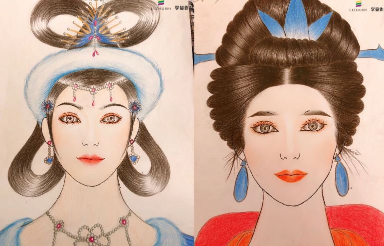 想學(xué)這些紙妝美人圖，快來(lái)廣西化妝培訓(xùn)學(xué)校