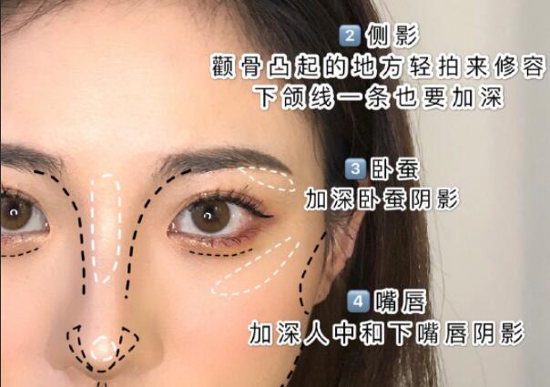 亞洲臉必看的修容教程，南寧學化妝的學校整理好了