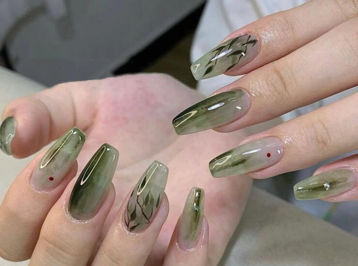 新中式美甲圖片，廣西時尚美甲學校帶你領(lǐng)略國風文化