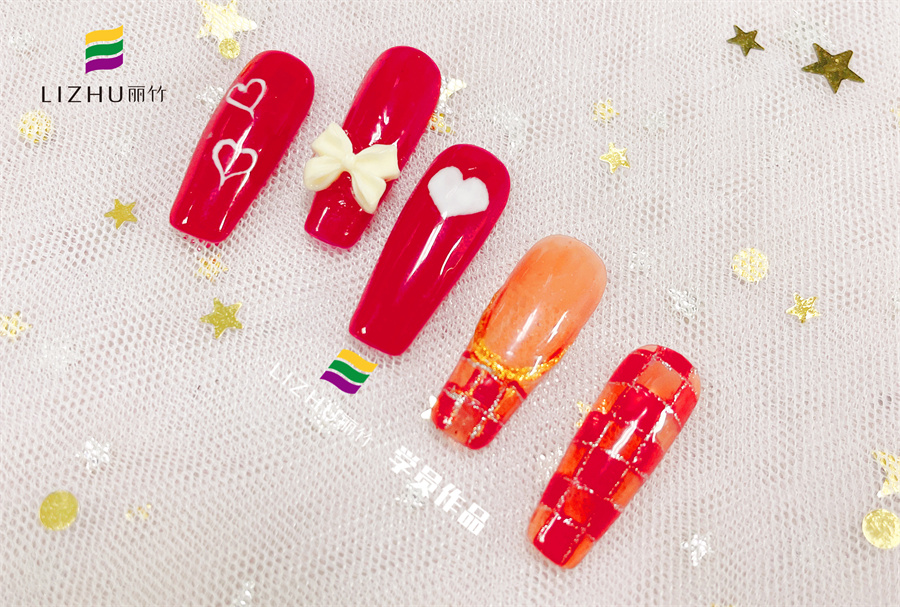 紅色婚禮美甲 、暈染液美甲、泡泡海洋風(fēng)美甲 | 廣西正規(guī)培訓(xùn)美甲