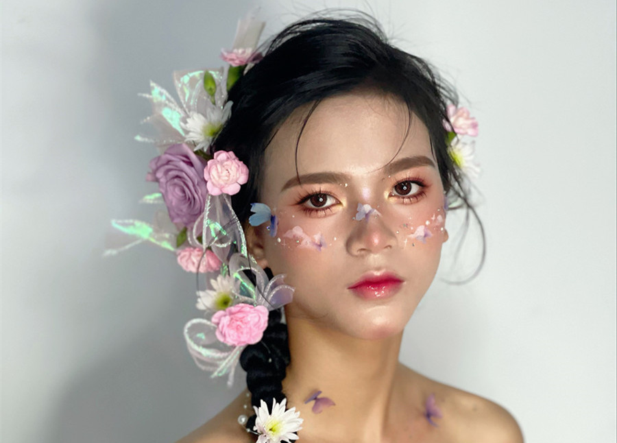 哈尼族造型，廣西影樓彩妝培訓(xùn)作品欣賞