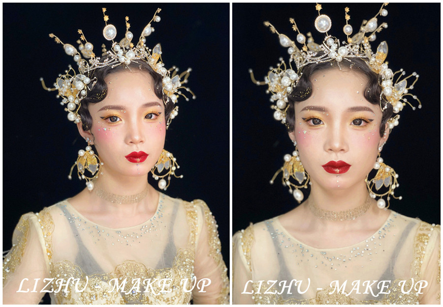 高奢妝容造型，廣西彩妝創(chuàng)意培訓學校作品