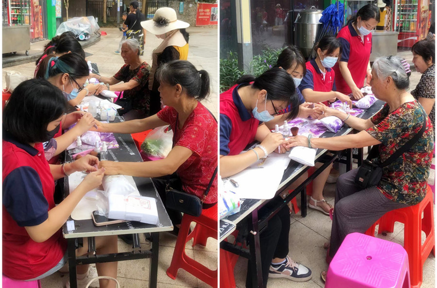 學(xué)以致用！南寧美甲學(xué)校社會實踐教學(xué)