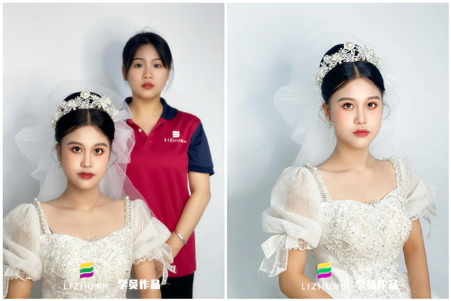 婚禮新娘造型，南寧新娘彩妝作品