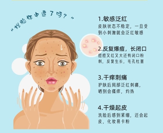 用護膚品爛臉怎么辦？南寧皮膚管理中心教你