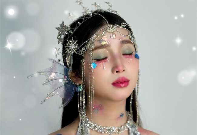 人魚公主造型，?南寧影樓化妝造型作品