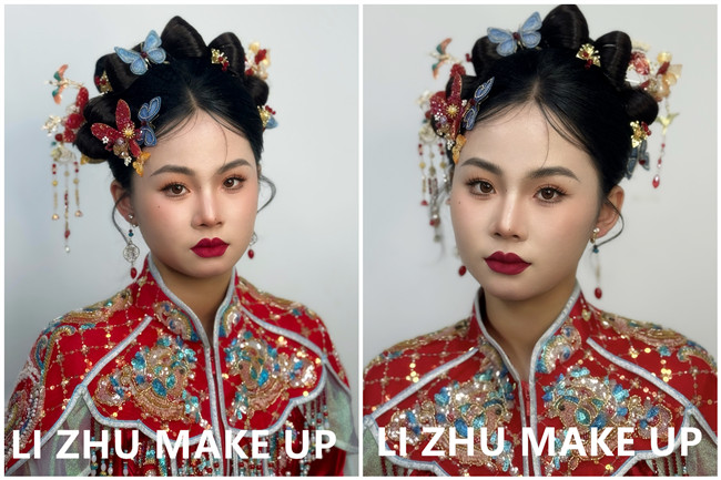 國風(fēng)秀禾造型，廣西影樓新娘寫真作品