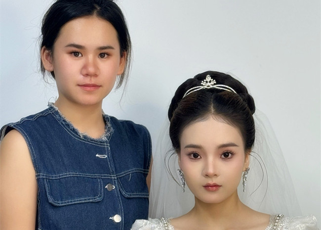 新娘造型，廣西影樓化妝培訓(xùn)學(xué)員作品