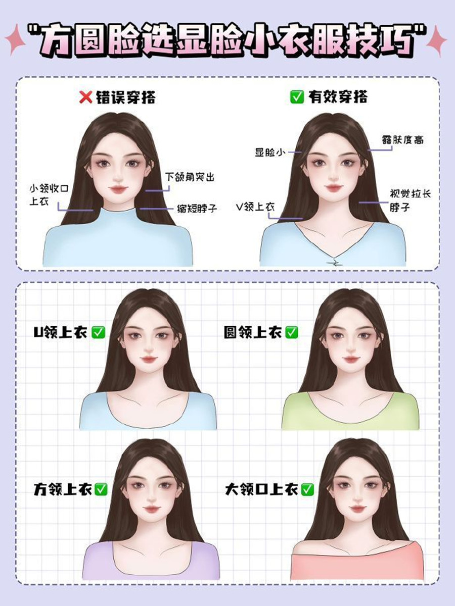 方圓臉如何選衣顯臉小？個(gè)人形象培訓(xùn)零基