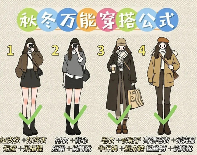 秋冬通用穿搭技巧，廣西化妝形象設(shè)計學(xué)校分享
