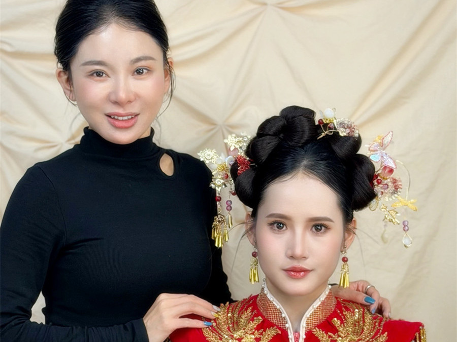 婚禮秀禾造型，南寧彩妝學(xué)校前十學(xué)員作品