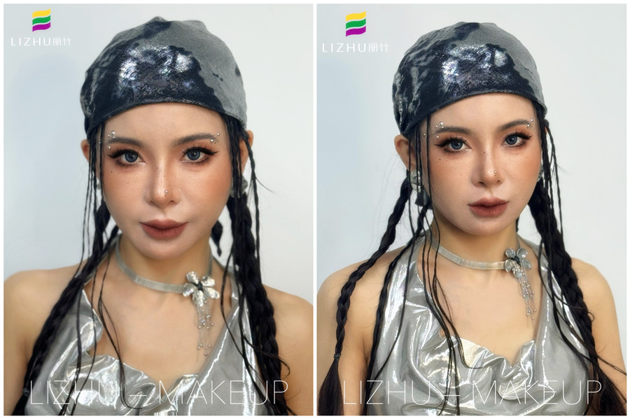 亞裔純野妝，南寧學(xué)化妝高彩培訓(xùn)作品